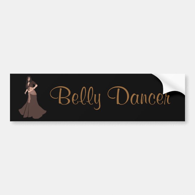Brown Belly Dancer Bumper Sticker (Front)