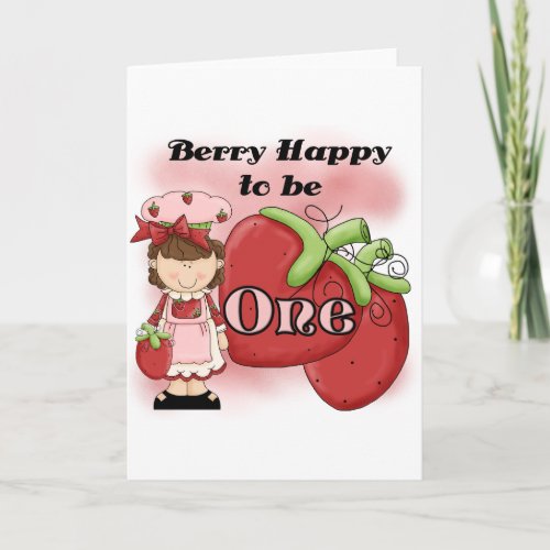 Brown Berry First Birthday Tshirts and Gifts Card