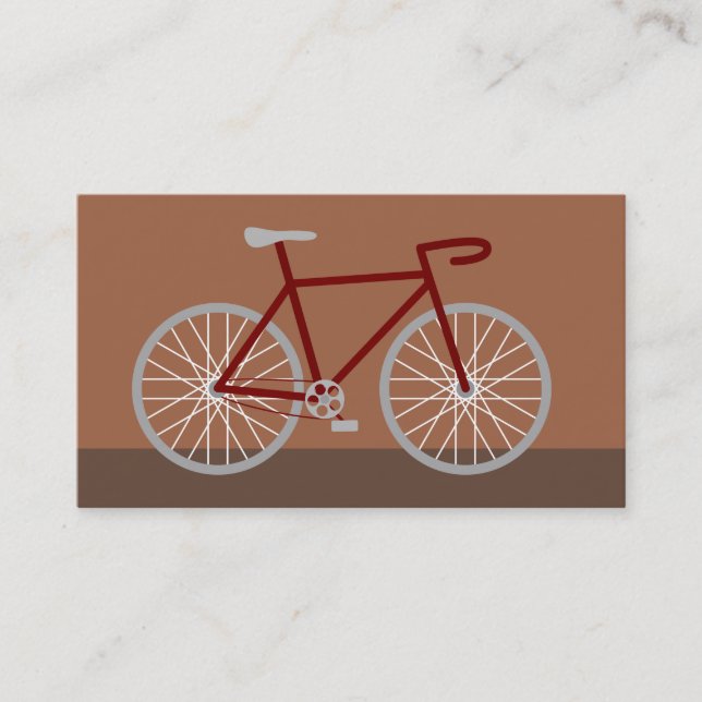 Brown Bicycle Business Card (Front)