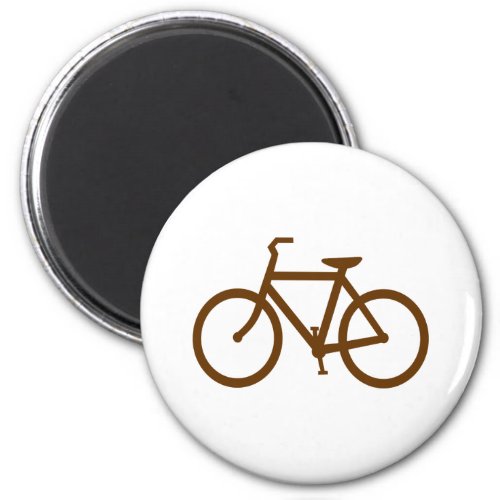 Brown Bike Magnet