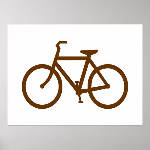 Brown Bike Poster