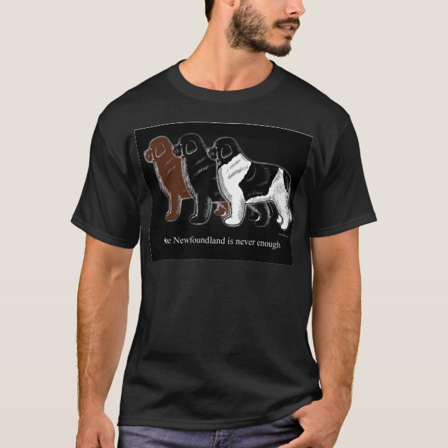 Brown Black and Landseer Newfoundland items T-Shirt (Front)
