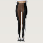 Brown, black and white stripes  leggings<br><div class="desc">Embrace contemporary elegance with our striking brown,  black,  and white stripes pattern design,  exuding a timeless yet modern charm. Elevate any space with this sophisticated and versatile pattern,  adding a touch of dynamic flair.</div>