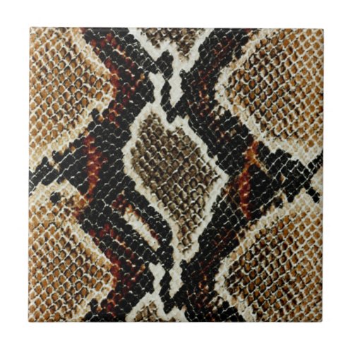 brown black beige animal print snake print ceramic tile