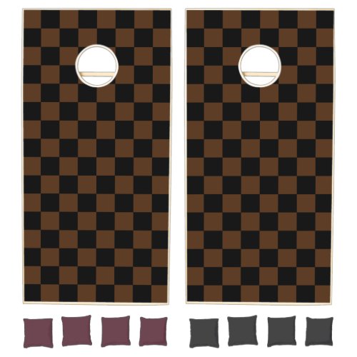 Brown & Black Checker