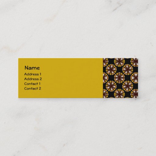 Customizable brown black circle pattern business card templates