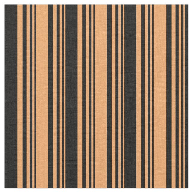 Brown & Black Colored Pattern Fabric (Close Up)