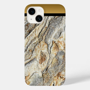 Brown Black Gold Marble Pattern iPhone / Android Case-Mate iPhone 14 Case