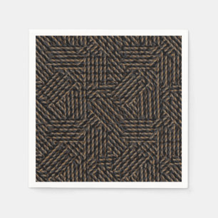 Brown black grey abstract  napkins