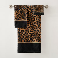 Brown & Black Leopard Pattern with a Crown