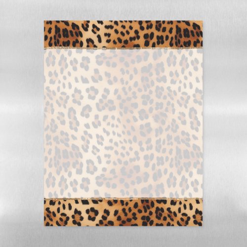 Brown Black Leopard Print Magnetic Dry Erase Sheet