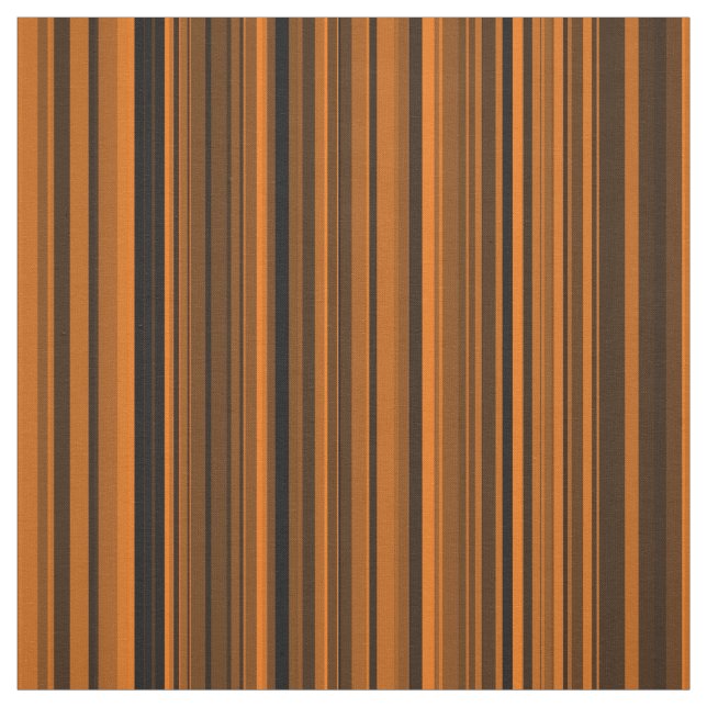 Brown Black Stripes Fabric (Swatch)