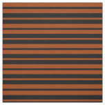 Brown Black Stripes Pattern Design Fabric