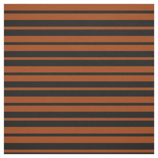 Brown Black Stripes Pattern Design Fabric