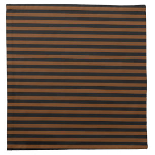 Brown Black Stripes Seamless Pattern Cloth Napkin