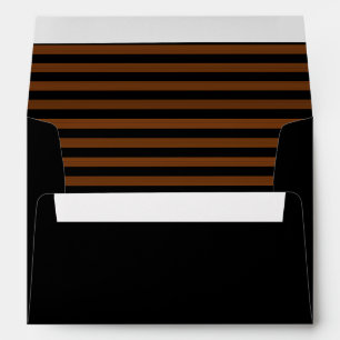 Brown Black Stripes Seamless Pattern Envelope