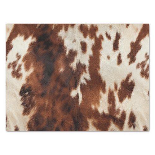 Brown Black White Cowhide Tissue Paper