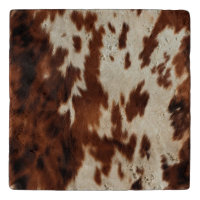 Brown Black White Cowhide
