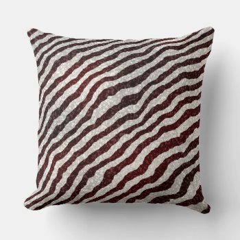 Brown Black Zebra Throw Pillow by ZionMade at Zazzle