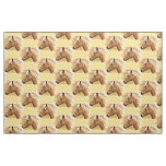 Brown Blonde Horse in Sun Fabric