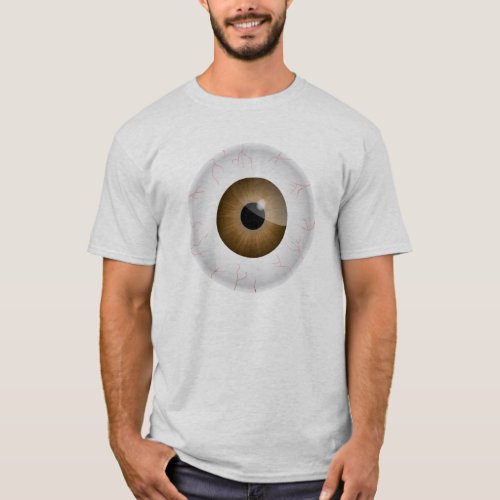 Brown Bloodshot Eyeball Shirt