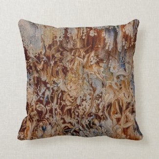 Brown Blue Abstract Garden