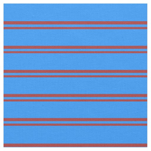 Brown & Blue Lines/Stripes Pattern Fabric
