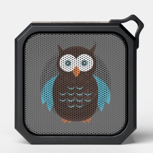 Brown  Blue Owl Bluetooth Speaker