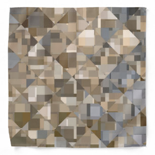 Brown/Blue Trendy Pattern Bandana