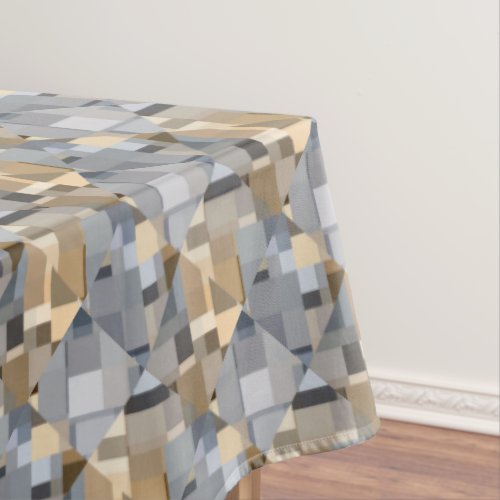 BrownBlue Trendy Pattern Tablecloth