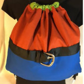 Brown & Blue with Center Buckle (Front)