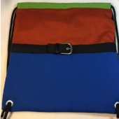 Brown & Blue with Center Buckle (Flat Front)