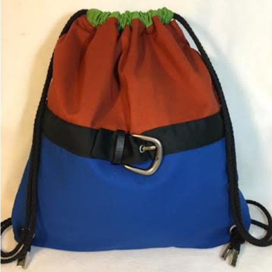 Brown & Blue with Center Buckle (Front)