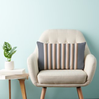 Brown, Bluish Grey and Rose Pink Elegant Stripes