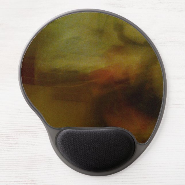 Brown Blur Background Gel Mouse Pad (Front)