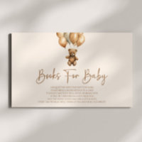 Brown Boho Teddy Bear Baby Shower Books For Baby