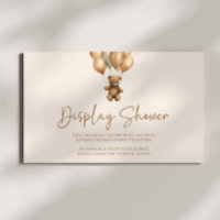 Brown Boho Teddy Bear Baby Shower Display Shower