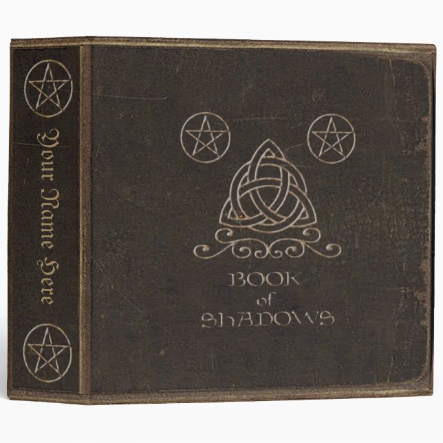 Brown Book of Shadows Binder (Front/Spine)