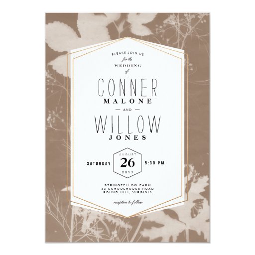 Lovely 40 Brown Card Wedding Invites