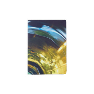 Brown Bottle Abstract Passport Holder