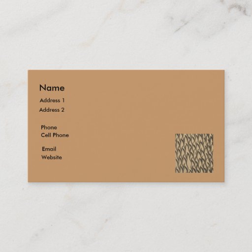 Customizable brown branches business cards