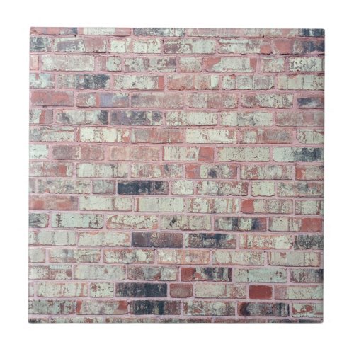 Brown Brick Background Red Bricks Grunge Wall Ceramic Tile