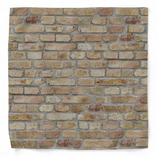 Brown Brick Wall A Novelty Design Bandana