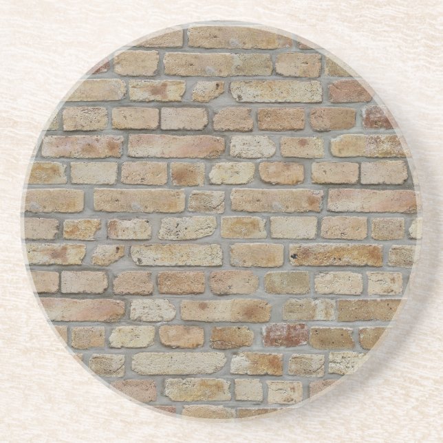 Brown Brick Wall A Novelty Design  Coaster (Front)