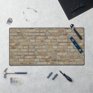 Brown Brick Wall A Novelty Design  Desk Mat