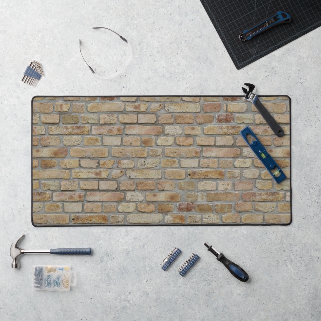 Brown Brick Wall A Novelty Design  Desk Mat (Workstation)