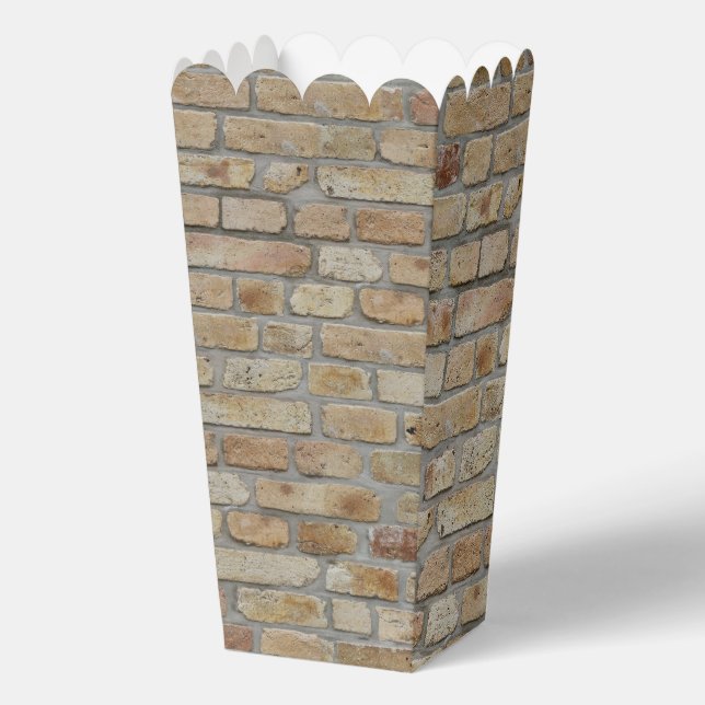 Brown Brick Wall A Novelty Design  Favor Boxes (Back)