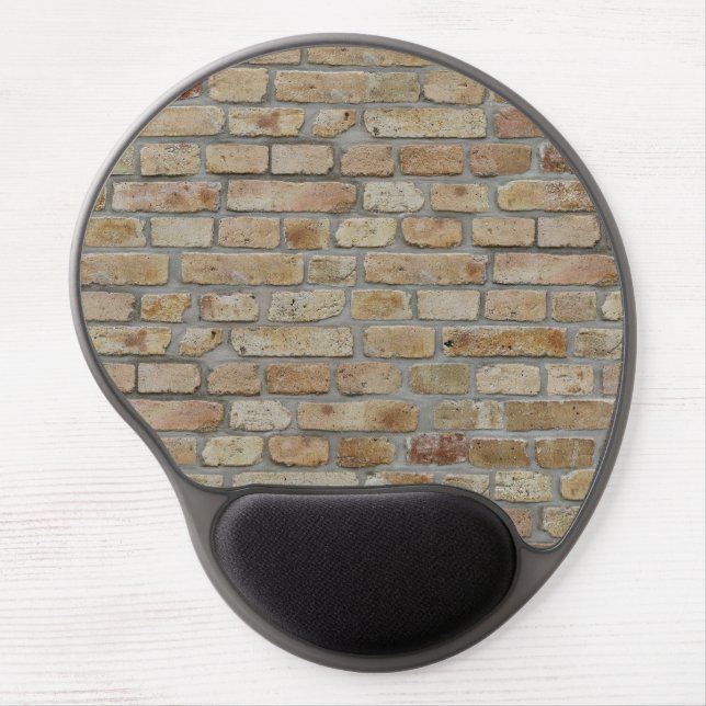 Brown Brick Wall A Novelty Design  Gel Mouse Pad (Front)