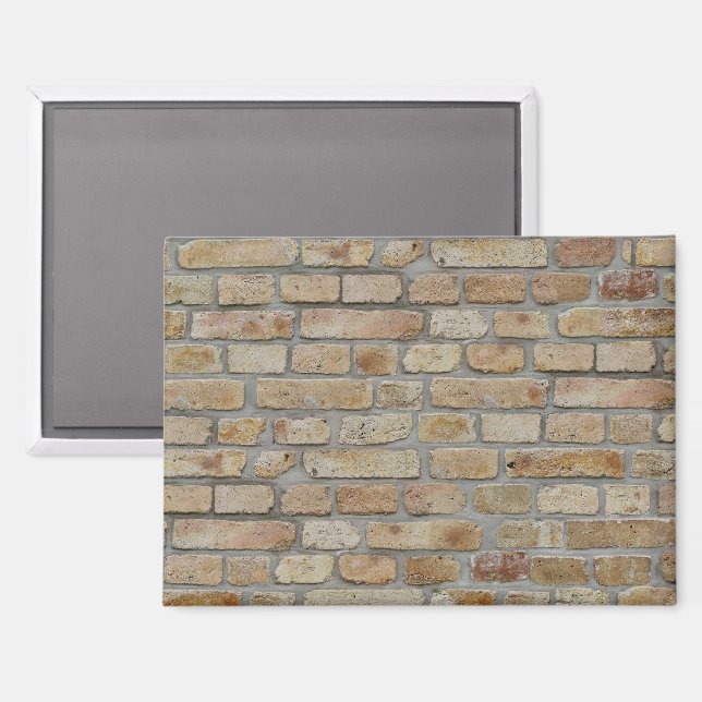 Brown Brick Wall A Novelty Design  Magnet (Front/Back)