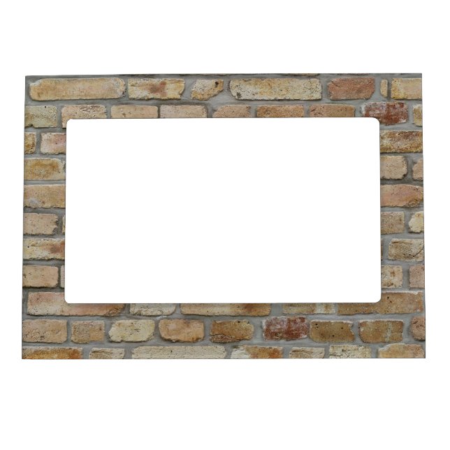 Brown Brick Wall A Novelty Design  Magnetic Frame (Front)